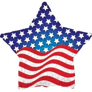 MYLR Patriotic Star 18"