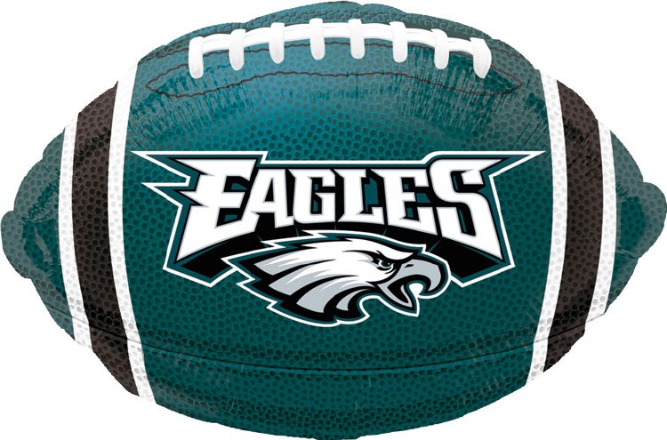Sports, Football Eagles Shape • Standard Size 18" Mylar Helium Balloon