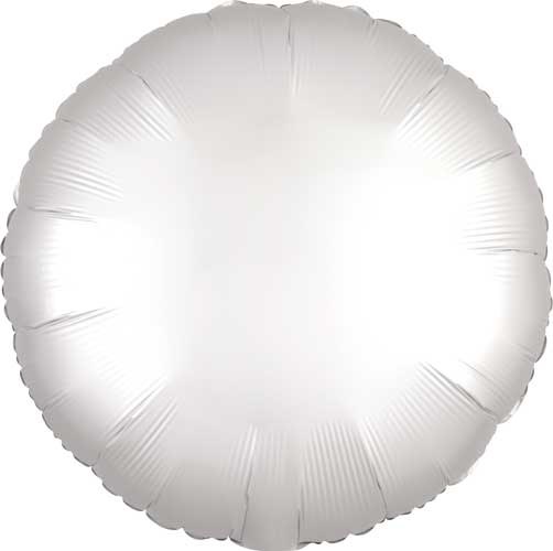 MYLR Round SATIN White 17"