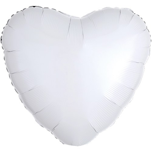 MYLR Heart STD White 18"