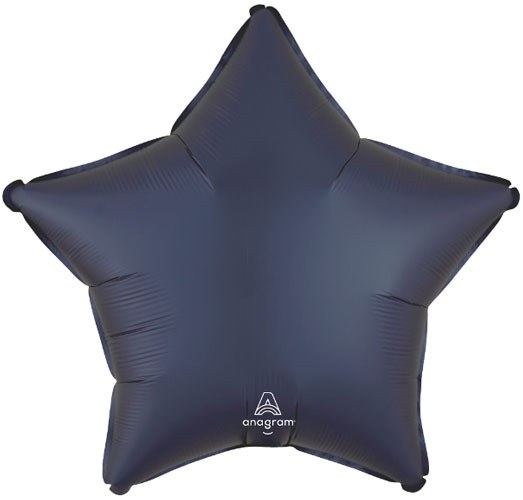 Star Shape • 18" Standard Size Mylar Helium Balloon • BLUE, TRUE NAVY