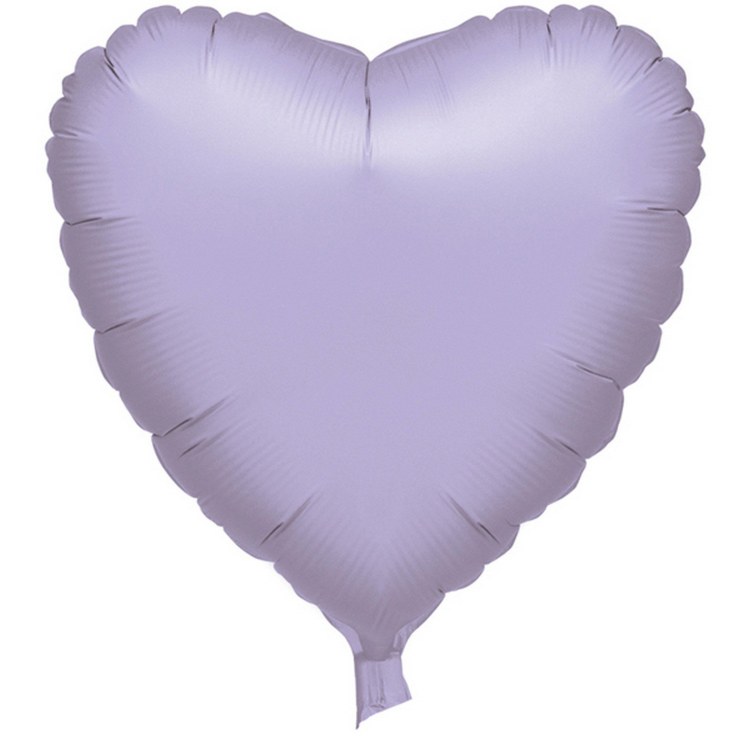 Heart Shape • 18" Standard Size Mylar Helium Balloon • PURPLE, LILAC