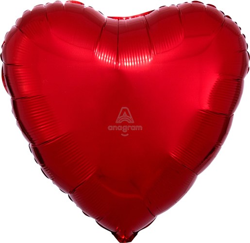 Heart Shape • 36" Jumbo Mylar Helium Balloon • RED