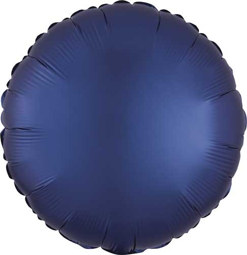 MYLR Round SATIN Navy 17"