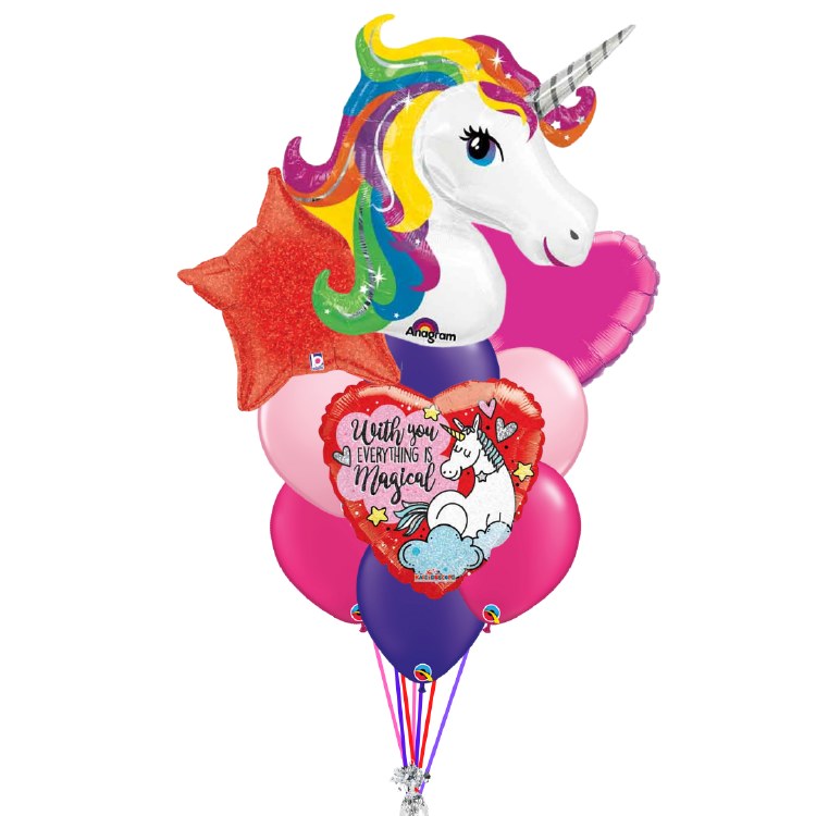 Balloon Bouquet Magical Unicorn Love