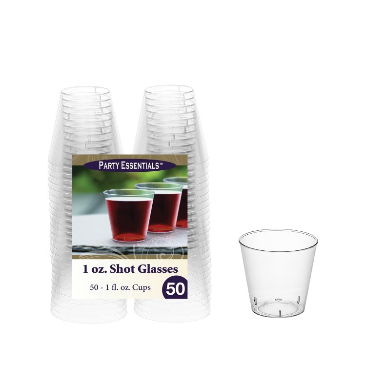Shot Glass Clear 1oz 50ct