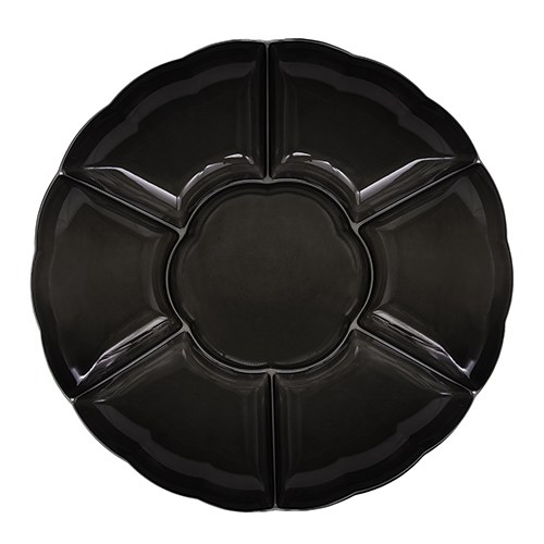 Tray 7 Sectional Black 16in