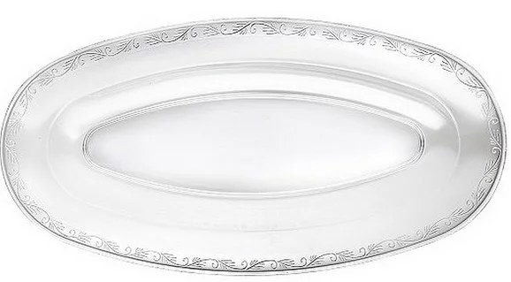 Tray Oval 20" Clear