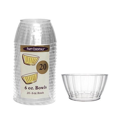 Bowls Clear 6oz 20pk