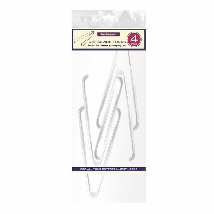 Tongs 6.5" 4 Pack