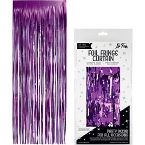 Foil Door Curtain Purple