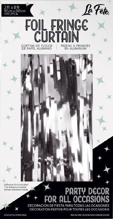 Foil Door Curtain Silve
