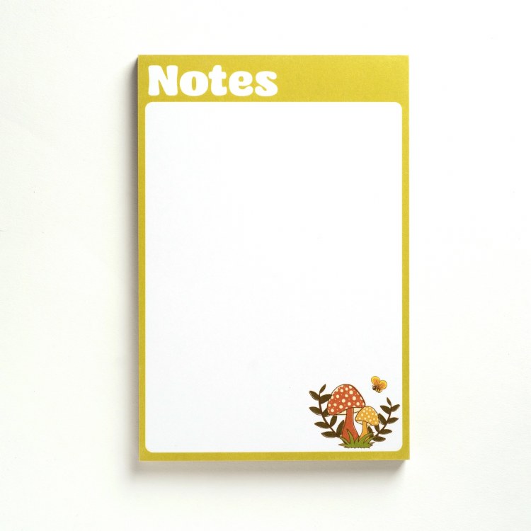 Notepad Woodland Mushroom