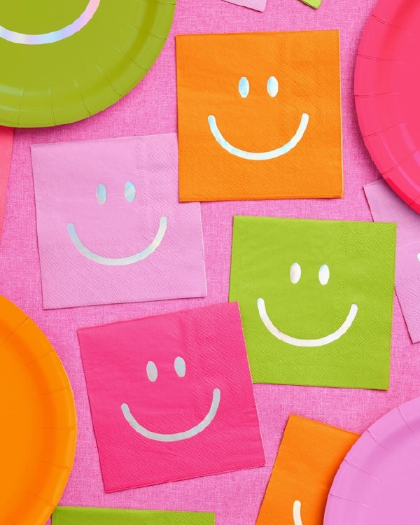 Smiley Face Beverage Napkins