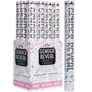 Confetti Cannon 18" Gender Reveal 1pc ~PINK~