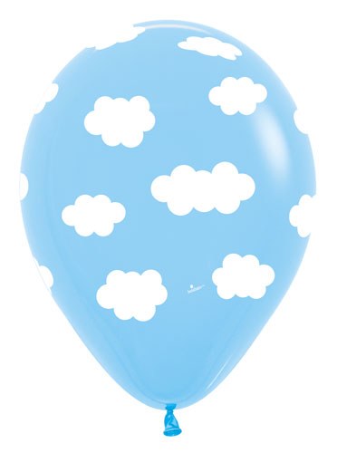 Cloud Print • 11" Latex Helium Balloon