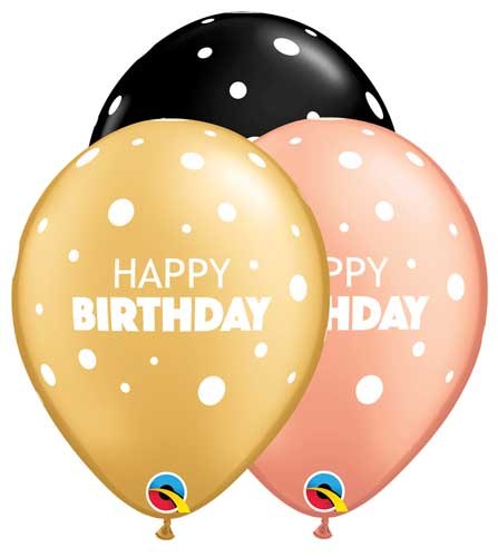 BllnBag 11" HB Dots Met. Asst