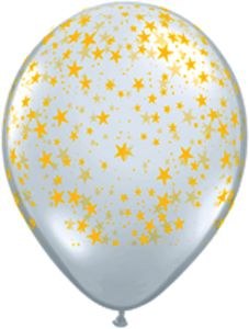 Blln 11" Clear w/ Gold Stars