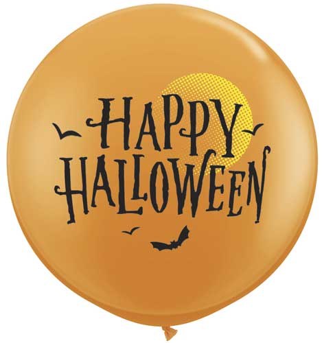 30" Happy Halloween Mega Jumbo Latex Helium Balloon