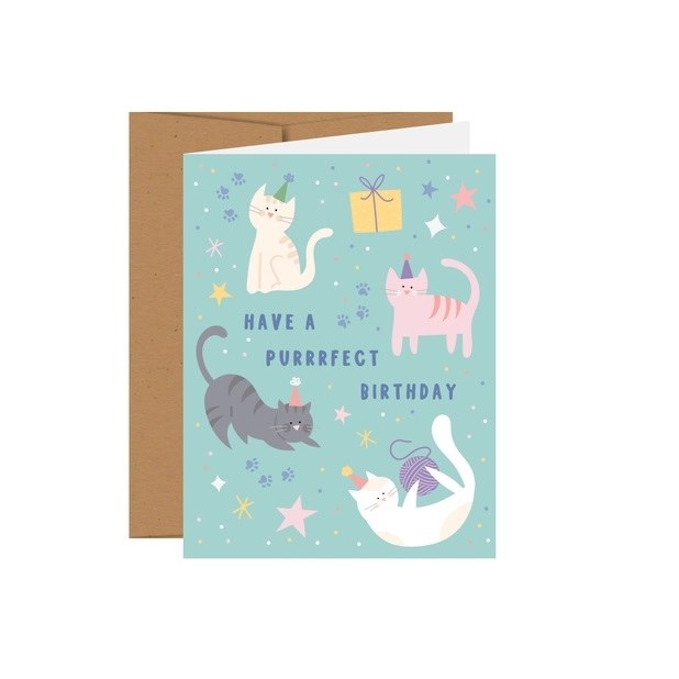 Card HB Purrrfect Birthday