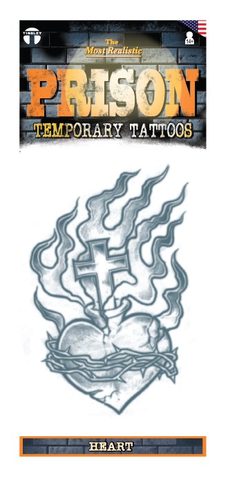 Prison Tattoo Burning Heart