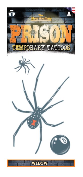 Prison Tattoo Black Widow