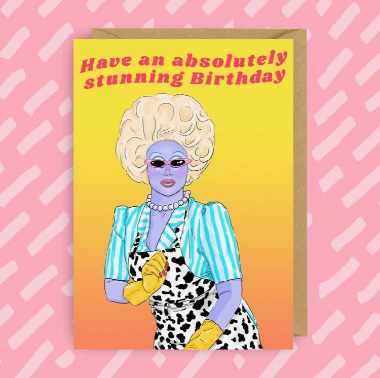 Juno Birch Happy Birthday Card • BLANK INSIDE