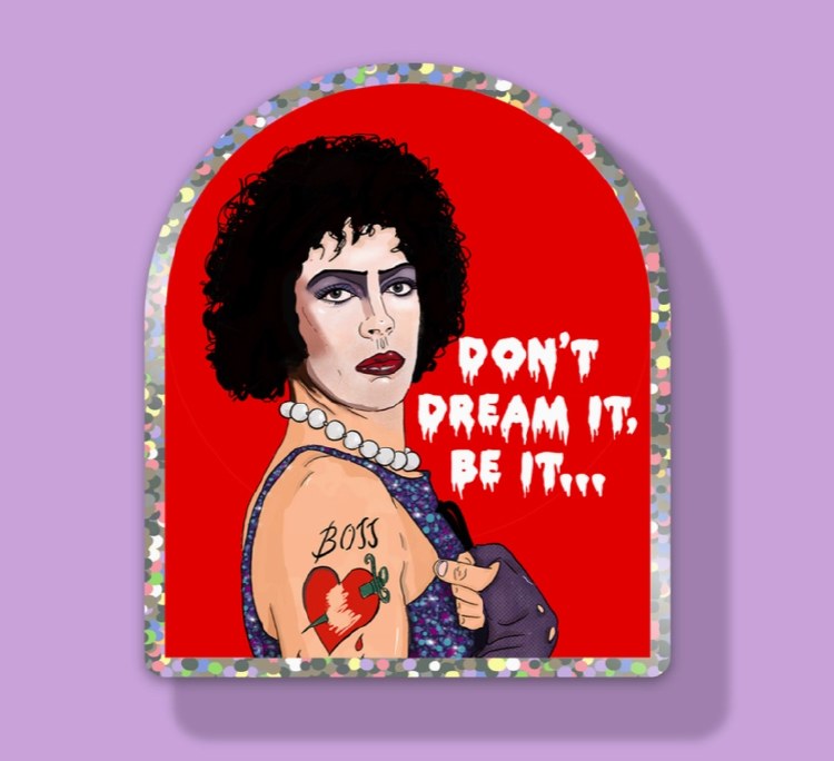 Rocky Horror Don't Dream It Be It 3" Waterproof Sticker