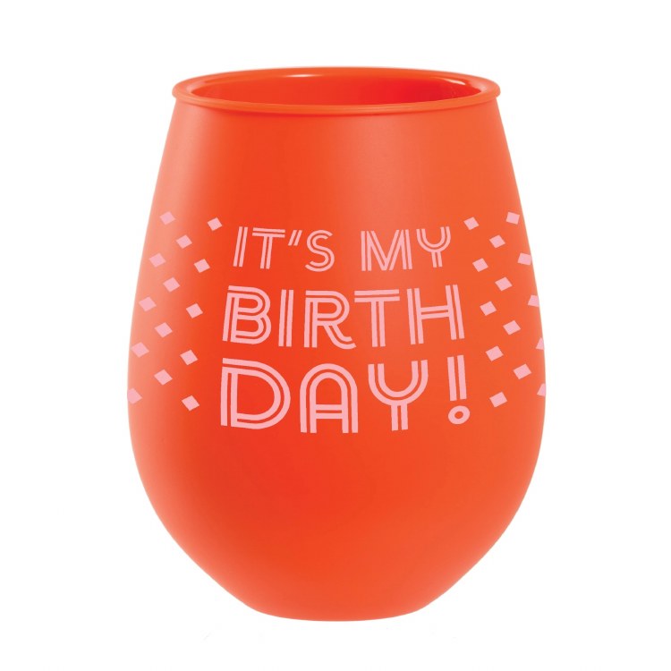 It's My Birthday Wine Glass