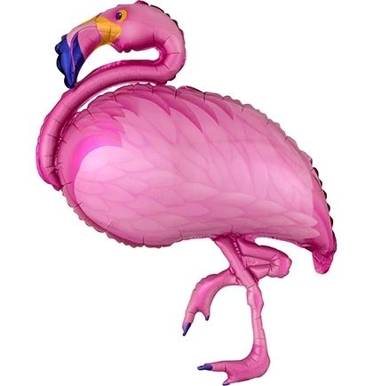 Bird, Flamingo Shape Classic • Jumbo 41" Mylar Helium Balloon