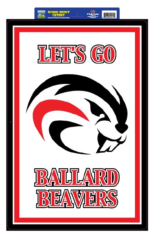 Ballard Beavers Sign 20"x 14"