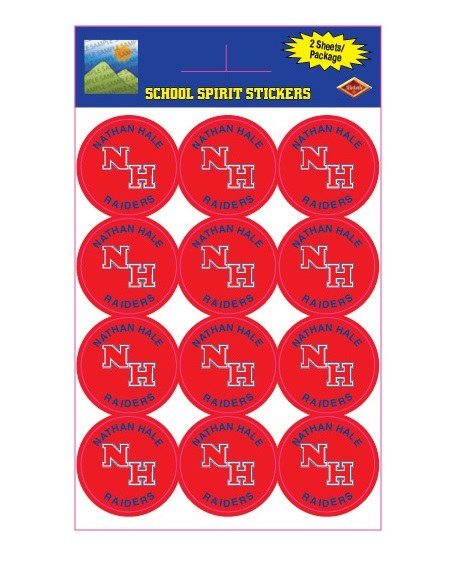 Nathan Hale Raiders Sticker Pack 24ct