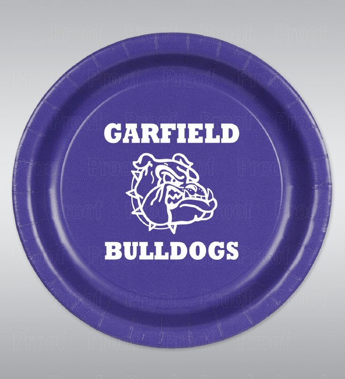 Garfield Bulldogs 9&quot; Plates 8ct