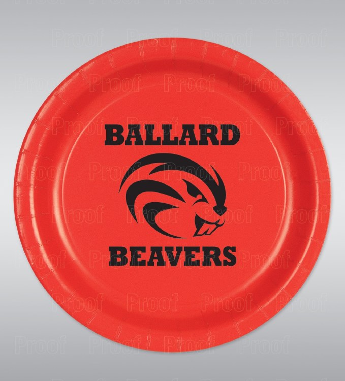 Ballard Beavers 9&quot; Plates 8ct