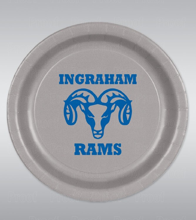 Ingraham Rams 9" Plates 8ct