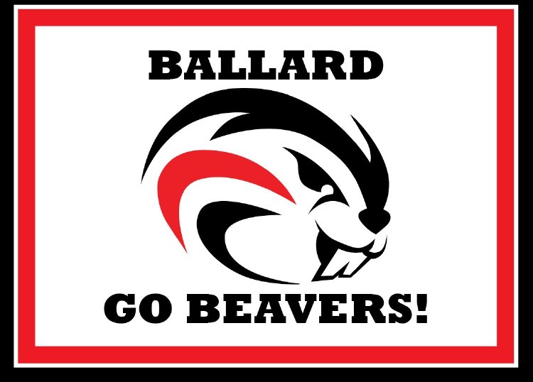 Ballard Beavers Yard Sign 15.5&quot; x 11.5&quot;