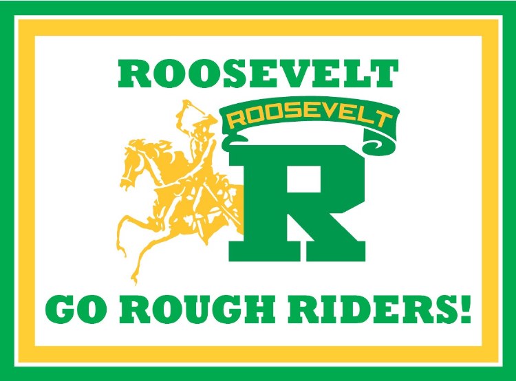 Roosevelt Rough Riders Yard Sign 15.5" x 11.5"