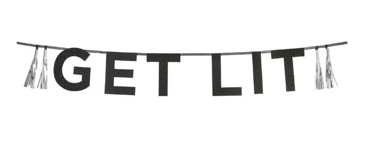 Banner Get Lit Black