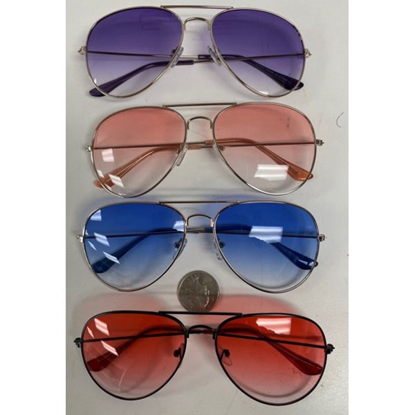 Glasses AviatorColorLens Asst
