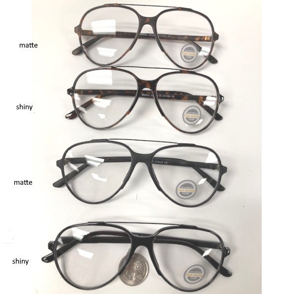 Glasses Aviator Clear Lens