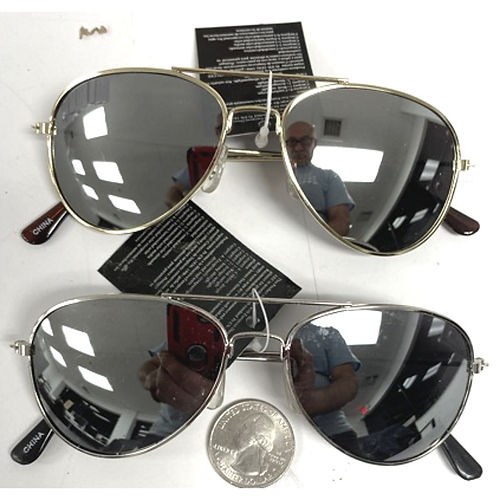 Glasses Aviator Mirrored Asst