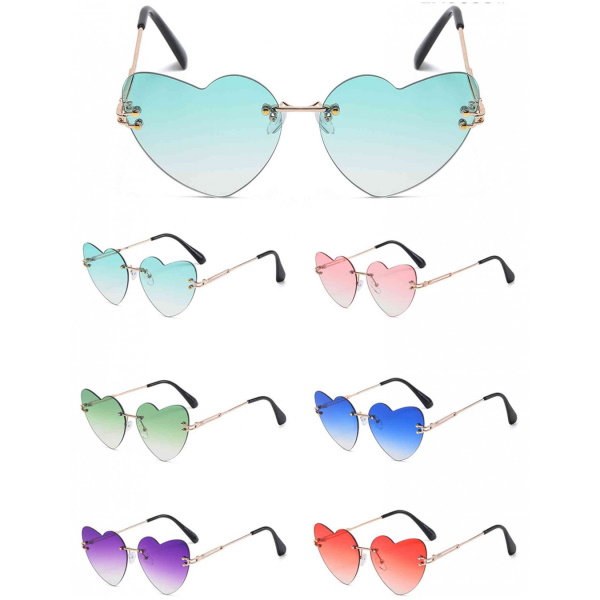 Glasses Heart Frameless