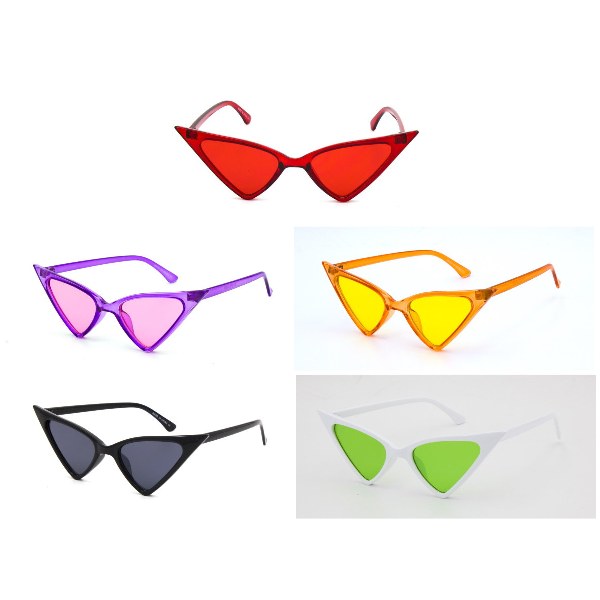 Sunglasses Cat Eye Color Asst