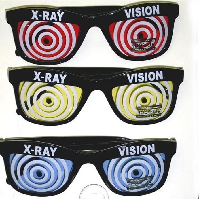 Glasses X-Ray Vision Red