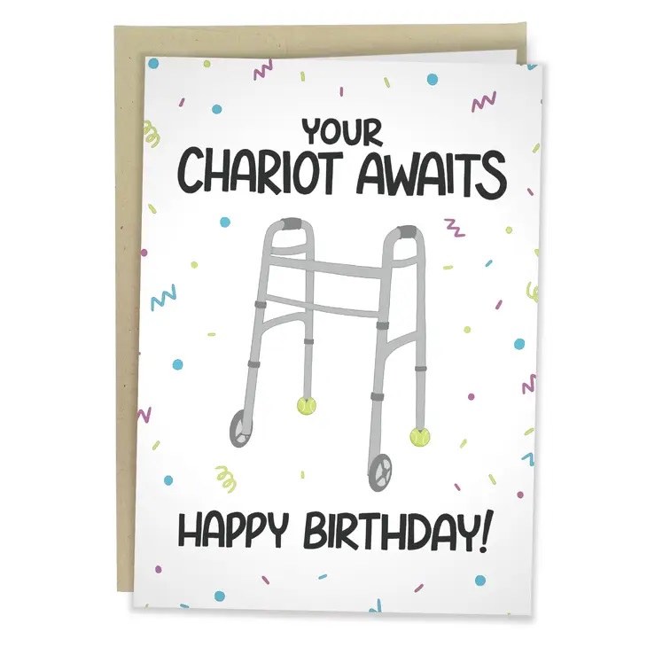 Card Chariot Awaits Birthday