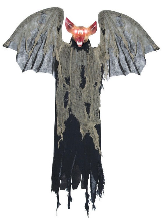 Animated Hanging Bat Creature 4ft