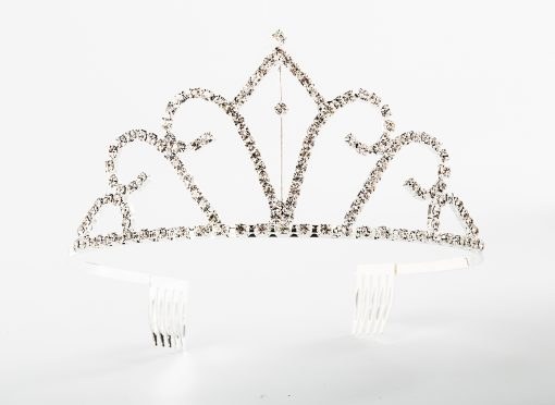 Tiara Rhinestone Silver 6S