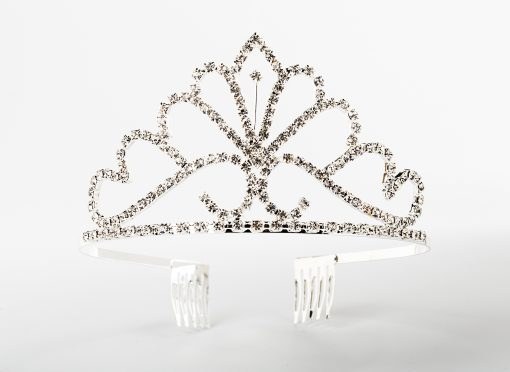 Tiara Silver Rhinestone 9S