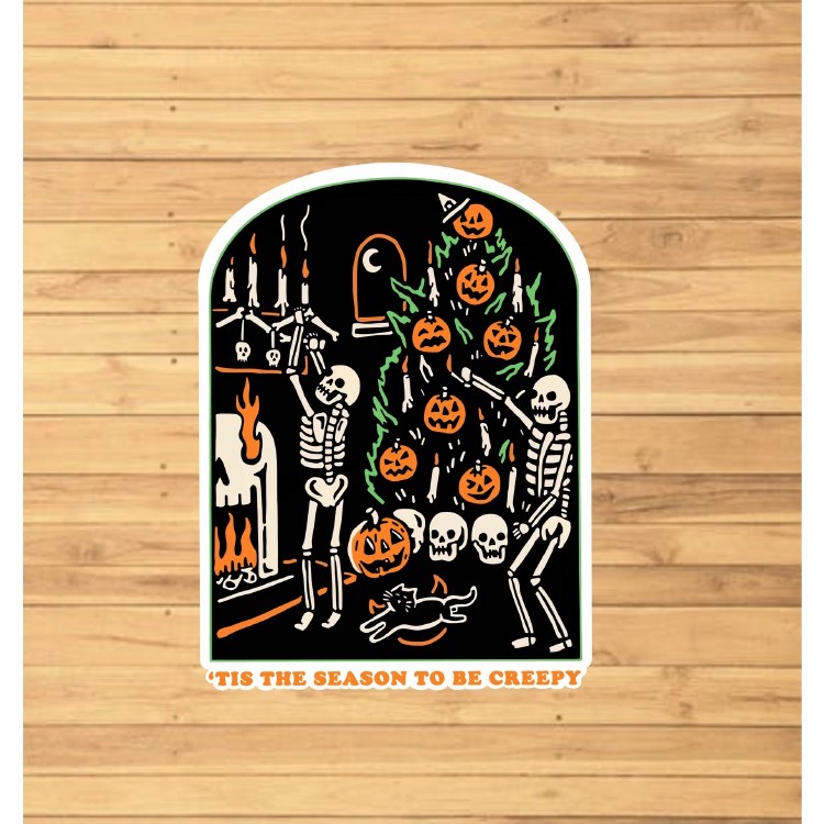 Sticker Creepy Season