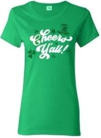 St. Patrick's Day Shirt Cheers Y'all XL